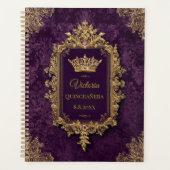 Royal Amethyst Quinceañera, op maat Planner (Voorkant)