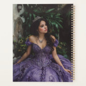 Royal Amethyst Quinceañera, op maat Planner (Achterkant)