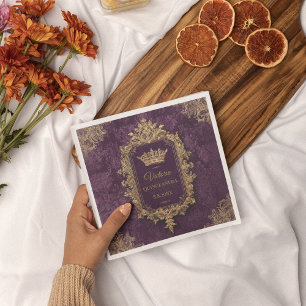 Royal Amethyst Quinceañera, op maat Servet