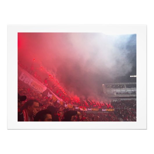 "Royal Antwerp FC Pyro Party at De Bosuil" Foto Afdruk (Voorkant)