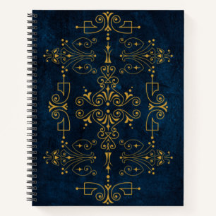 Royal Arcane Sigil – Gold Flourish tijdens middern Notitieboek