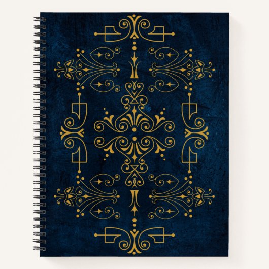 Royal Arcane Sigil – Gold Flourish tijdens middern Notitieboek (Voorkant)