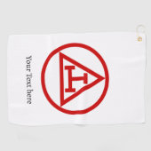 Royal Arch Chapter Vrijmetselaar Gift Golfer Golfhanddoek (Horizontaal)