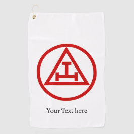 Royal Arch Chapter Vrijmetselaar Gift Golfer Golfhanddoek