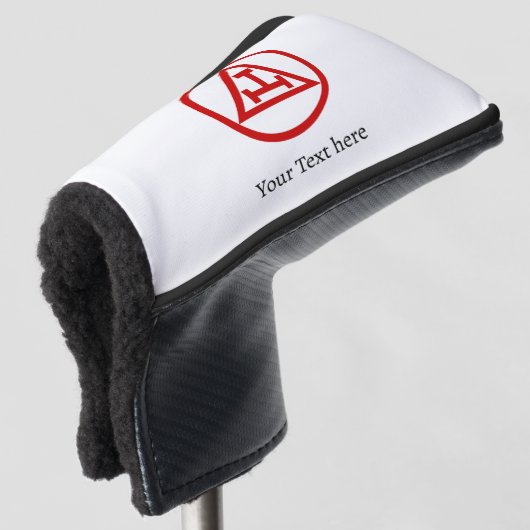 Royal Arch Chapter Vrijmetselaar Gift Golfer Golfheadcover (3/4 voorkant)
