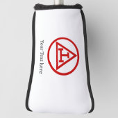 Royal Arch Chapter Vrijmetselaar Gift Golfer Golfheadcover (Draai 90)