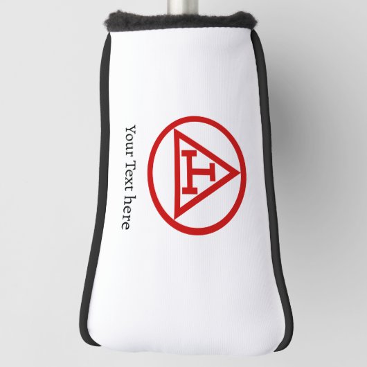 Royal Arch Chapter Vrijmetselaar Gift Golfer Golfheadcover (Draai 90)