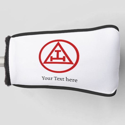 Royal Arch Chapter Vrijmetselaar Gift Golfer Golfheadcover (Voorkant)