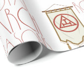 Royal Arch Freemason Banner Cadeaupapier (Rol Hoek)