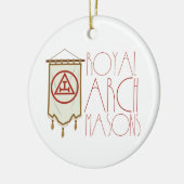 Royal Arch Freemason Banner Keramisch Ornament (Links)