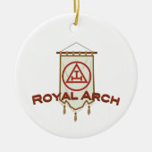 Royal Arch Freemason Banner Keramisch Ornament (Voorkant)
