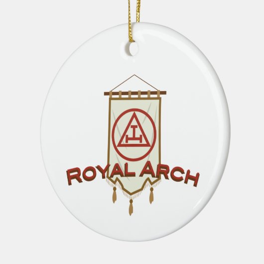 Royal Arch Freemason Banner Keramisch Ornament (Links)