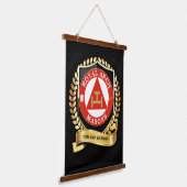 Royal Arch Mason Hanging Tapestry Hangend Wandkleed (Gebogen)