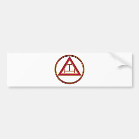 Royal Arch Triple Tau Bumpersticker (Voorkant)