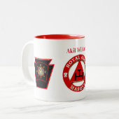 Royal Arch Tweekleurige Koffiemok (Voorkant links)