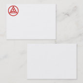 Royal Arch Visitekaartje (Voorkant / Achterkant)