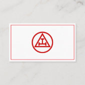 Royal Arch Vrijmetselaar Symbool Vrijmetselaar Visitekaartje (Achterkant)