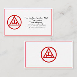 Royal Arch Vrijmetselaar Symbool Vrijmetselaar Visitekaartje