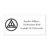 Royal Arch Vrijmetselaar Vierkant Kompas Rubberstempel (Afrduk)
