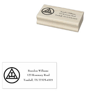 Royal Arch Vrijmetselaar Vierkant Kompas Rubberstempel