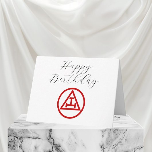 Royal Arch Vrijmetselaar Vrijmetselaar Mason Verja Bedankkaart