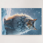 Royal Arctic Lynx Kattenpuzzel Legpuzzel (Horizontaal)