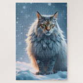 Royal Arctic Lynx Kattenpuzzel Legpuzzel (Verticaal)