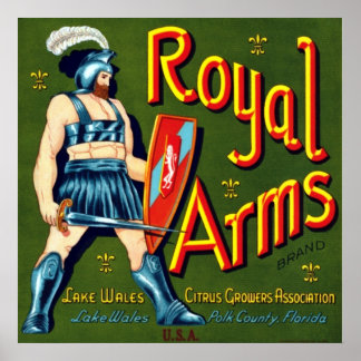 Royal Arms Citrus Poster