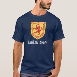 Royal Arms of Scotland Tartan Army T-Shirt 