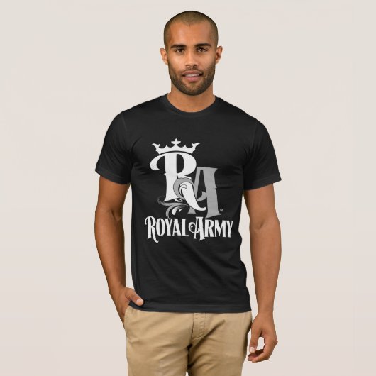 Royal Army Emblem Dark Mannen T-Shirt (Voorkant volledig)