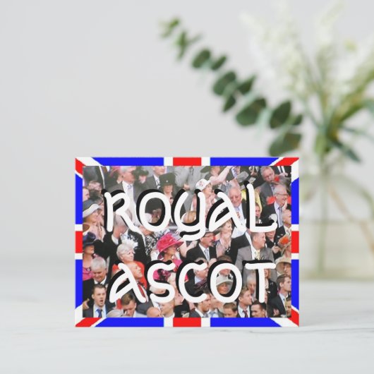 Royal Ascot Diamond Jubilee briefkaart (Staand voorkant)
