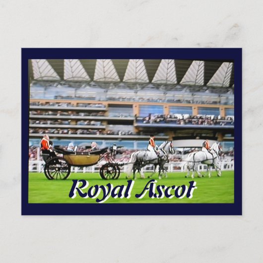 Royal Ascot Diamond Jubilee briefkaart (Voorkant)
