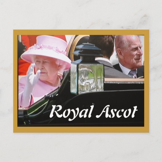 Royal Ascot Diamond Jubilee briefkaart (Voorkant)