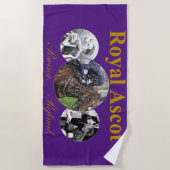 Royal Ascot Paardenraces Verfijnd Strandlaken (Voorkant)