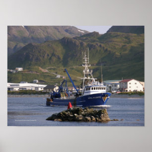 Royal Atlantic, Vist Trawler in de Nederlandse hav Poster