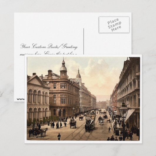 Royal Avenue. Belfast. Co. Antrim, Ierland Briefkaart (Voorkant / Achterkant)