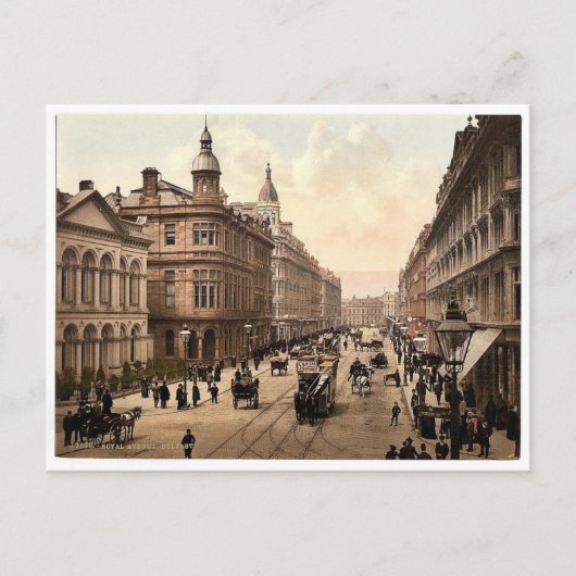 Royal Avenue. Belfast. Co. Antrim, Ierland Briefkaart (Voorkant)