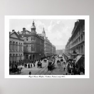Royal Avenue Belfast, N. Ierland, begin jaren 1900 Poster