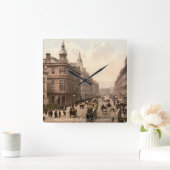 Royal Avenue, Belfast, N. Ierland c1900 Vierkante Klok (Huis)