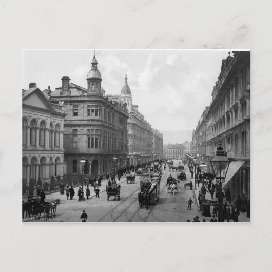 Royal Avenue Belfast,  Noord-Ierland Briefkaart (Voorkant)