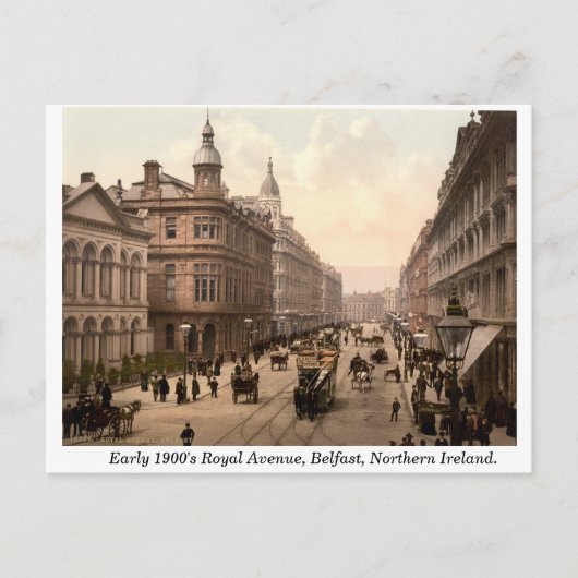 Royal Avenue, Belfast, Noord-Ierland Briefkaart (Voorkant)