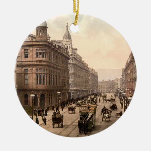 Royal Avenue, Belfast, Noord-Ierland Keramisch Ornament (Voorkant)