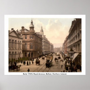 Royal Avenue Belfast, Noord-Ierland Poster