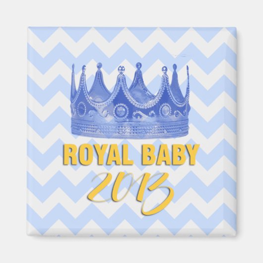 Royal Baby 2013 kroonchevron magneet (Voorkant)