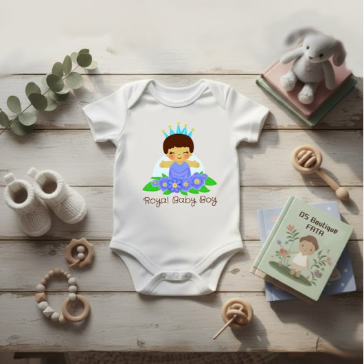 Royal baby boy romper