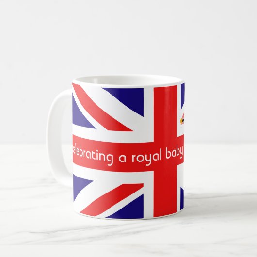 Royal Baby British Flag Mok (Voorkant links)