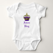 Royal Baby Crown Future King Creeper Romper (Voorkant)