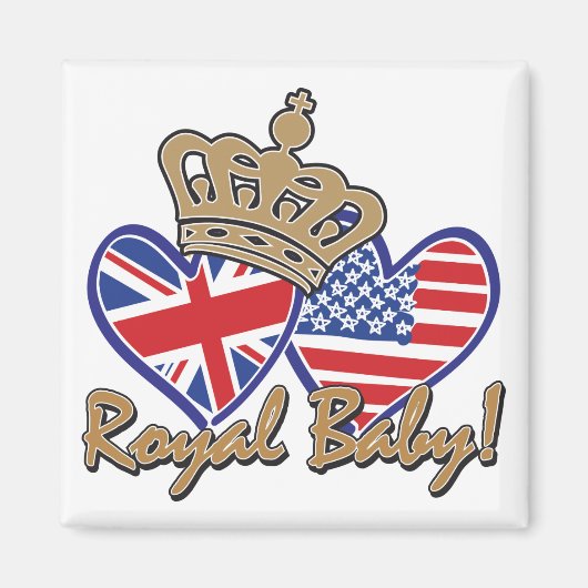 Royal baby Crown Magneet (Voorkant)