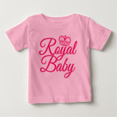 Royal Baby in roze met kroon (Voorkant)