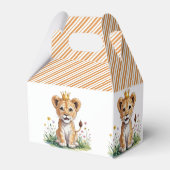 Royal Baby Lion 1e. verjaardagsfeestje Bedankdoosjes (Achterkant)